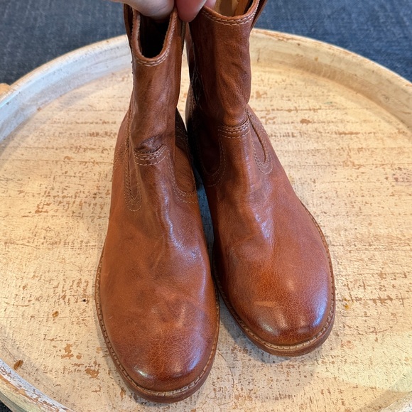 Frye Leather moto boots short - Picture 4 of 10